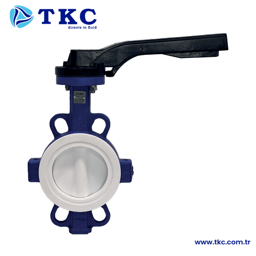 TKC3433 Wafer Saf Teflon Conta Teflon Klapeli Kelebek Vana