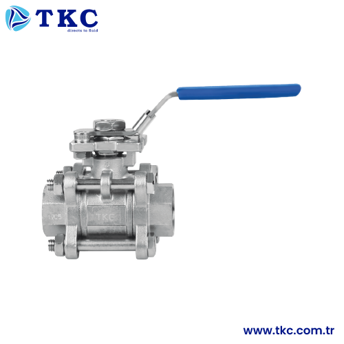 TKC6731P Three Pieces Threaded SS304 Stainless Steel Ball Valve